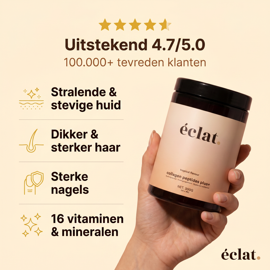 Collageen Peptides Plus+ (pot - 300 gram - 30 doseringen - bovine - tropical)