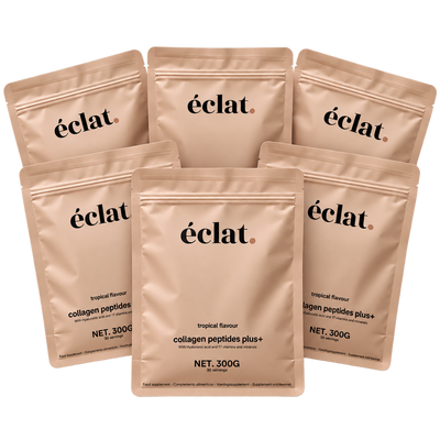 Zes potten Collageen Peptides Plus+