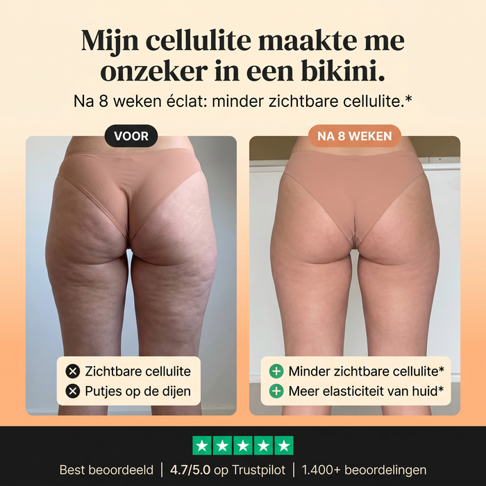 Voor en na: huidtextuur