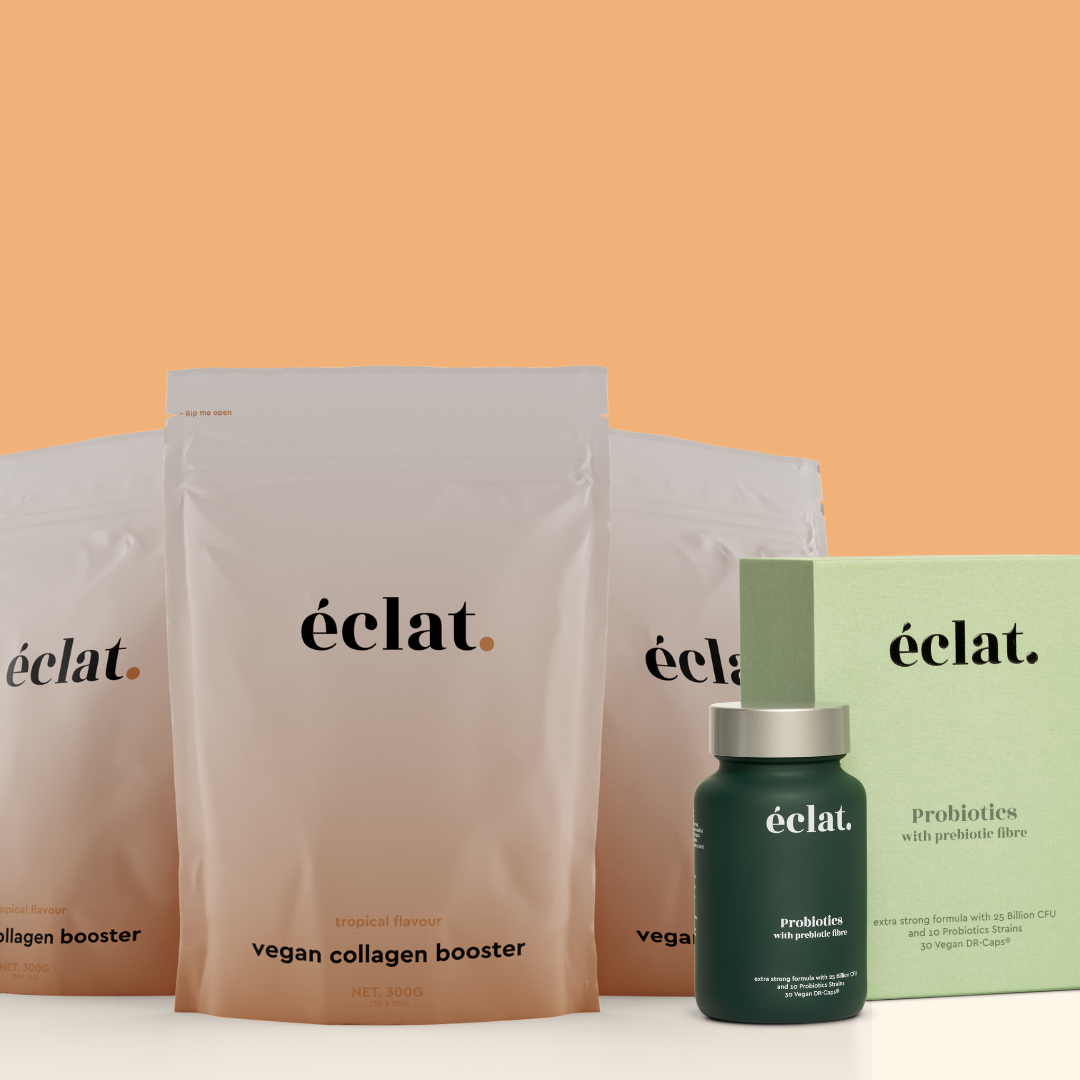 Tijdelijke deal: (3x) Vegan Collageen Booster + GRATIS Pre &amp; Probiotica Complex