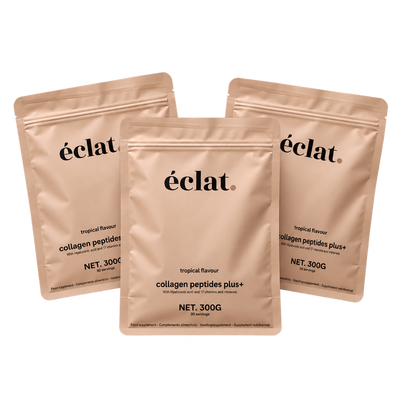 Drie potten Collageen Peptides Plus+