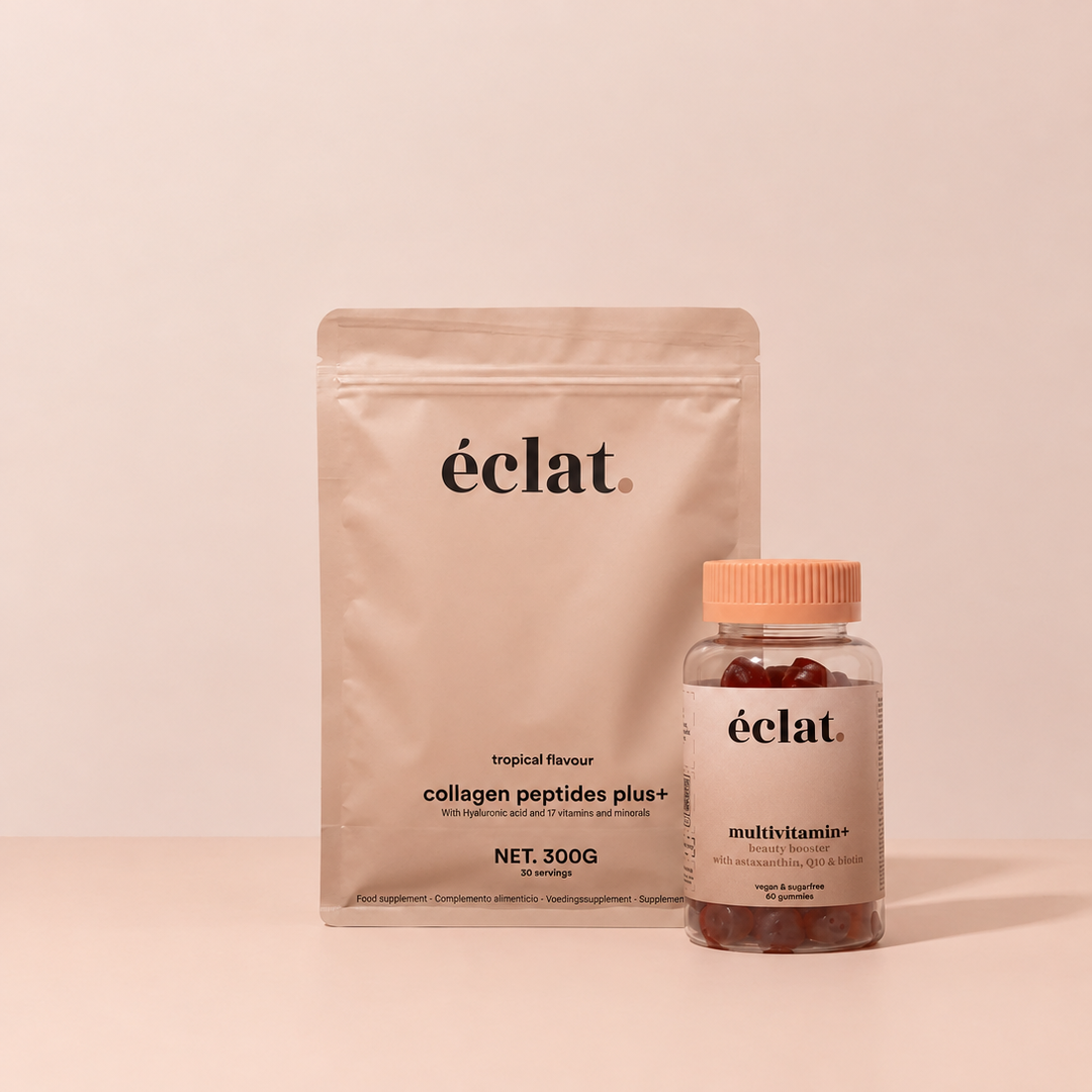 Lente Glow deal: Collageen Peptides+ en GRATIS Vitamine Gummies (met beauty booster voor haar, huid en nagels)