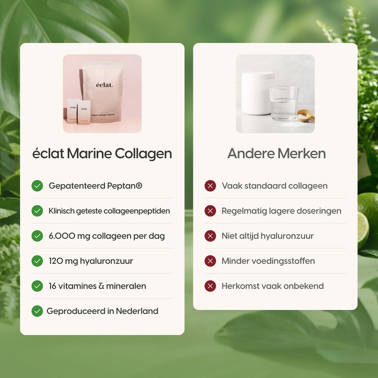 Complete formule met collageen, hyaluronzuur, vitamines en mineralen